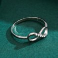 thumbnail image 6 of S925 Sterling Silver Niche Design Figure Eight Ring, 6 of 6