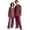 Red(Solid), variant on Matching Pajamas for Couples Button Down Solid His and Hers Pajamas Sets Sleepwear Long Sleeve Soft Loungewear 2 Pcs Pj Set Red XXXL