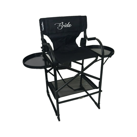 TuscanyPro Bridal Tall Heavy Duty Director Chair - Perfect for Wedding Makeup for Bride - Italian Design with 29 Inch Seat Height