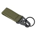 thumbnail image 1 of Hebilla de correas de nailon para colgar al aire libre, hebilla multifuncional para montañismo, herramienta para escalar y acampar, accesorio, mosquetón, llavero OD verde, 1 of 11