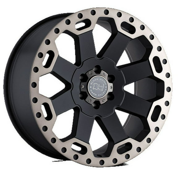 Black Rhino Warlord 17X9 8X180 -12Et 125.1Cb Matte Black W/ Machined Dark Tint Wheel