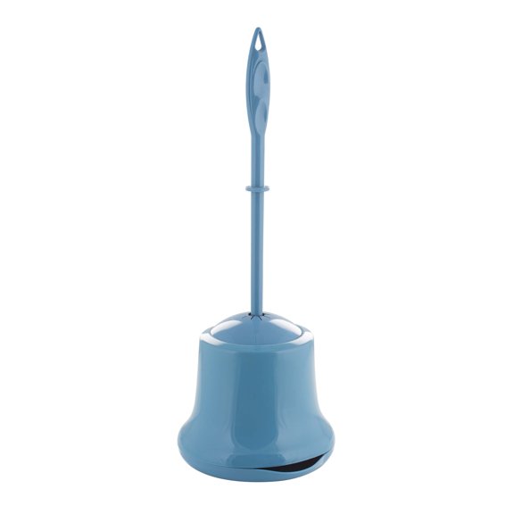 Bath Bliss Toilet Brush and Holder with Vented Base, Blue