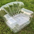thumbnail image 4 of Thickened Outdoor Camping Inflatable Sofa Adult Lazy Inflatable Chair PVC Transparent Sofa Stool, 4 of 6