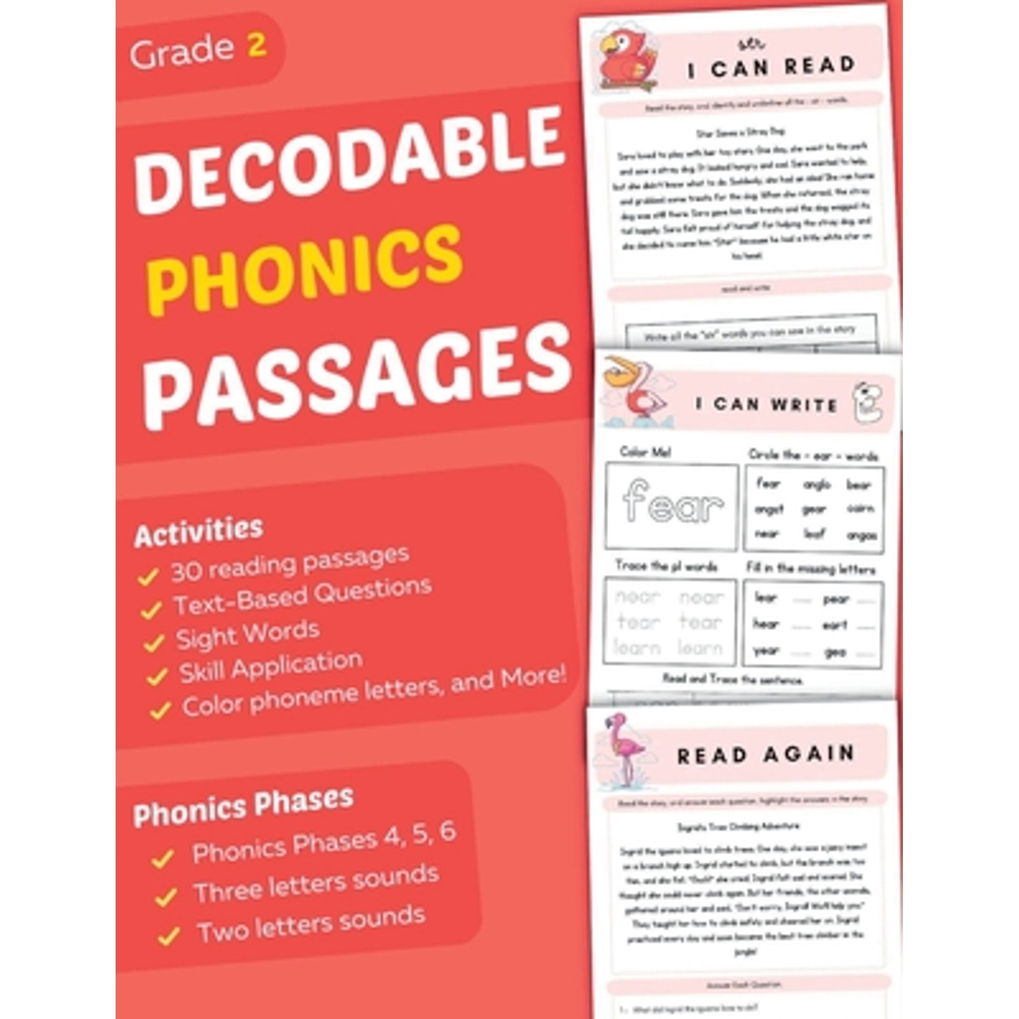 Pre-Owned Decodable Phonics Passages Grade 2: Strengthen Reading and ...