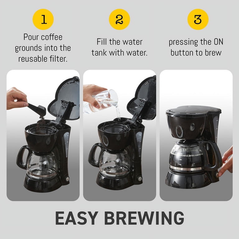 4-Cup Automatic Drip Coffee Maker photo 4