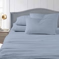 thumbnail image 2 of Spirit Linen Home - Queen Vintage Washed Blue Sheet Set, 2 of 4
