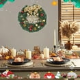 thumbnail image 2 of Qocolhg Christmas Reef Wreaths for Front Door Window 12 Inch Pine Artificial Garland with Bowknot, Bells, Deer, Red Berries, Flower Gifts for Christmas Party Decor, Christmas Decorations Clearance, 2 of 6