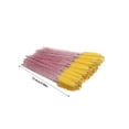 thumbnail image 4 of Vogacara Paquete de 50 cepillos para pestañas, accesorios multicolores para mujeres, varitas dulces para el Día de San Valentín, pinzas para Pinceles de maquillaje y herramientas rosa rojo/amarillo, 4 of 6