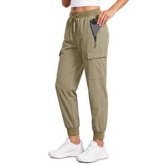 Rosvigor Women Cargo Hiking Pants Lightweight Joggers Women Workout Pants Outdoor Quick Dry Lounge Trousers