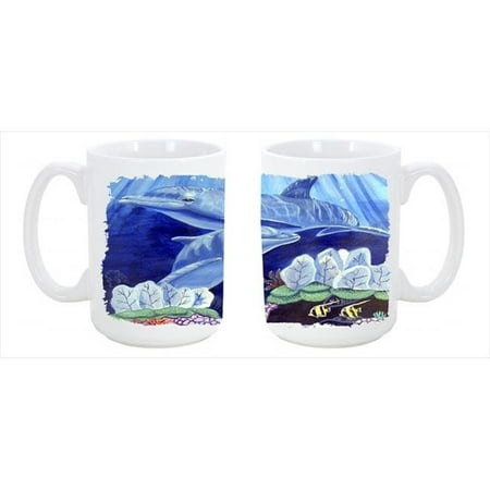 

Dolphin under the sea Dishwasher Safe Microwavable Ceramic Coffee Mug 15 oz.