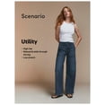 thumbnail image 6 of Scenario Women's High Rise Utility Jeans, 31" Regular and 29" Short Inseam, Sizes 0-20, 6 of 7
