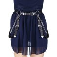 thumbnail image 3 of Punk Waist Belt Adjustable Goth Belly Chain Goth Chain Belt with Shoulder Strap, 3 of 10