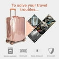 thumbnail image 7 of Mulaibdin 20-inch Suitcase Cover, Clear PVC, Reusable, Transparent, Waterproof, Dustproof, TSA Approved, Luggage Protector (20inch), 7 of 7