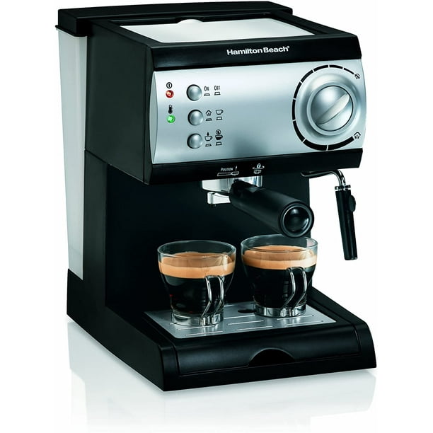 Hamilton Beach Espresso Machine With Steamer Cappuccino Mocha Latte Maker Walmart Com Walmart Com