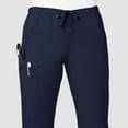 thumbnail image 4 of Wink WonderFLEX Grace - Women's Flare Leg Cargo Scrub Pant, Navy, XS, 4 of 7