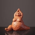 thumbnail image 3 of JHGoosa Abstract Sculpture Graceful Yoga Fat Woman Artwork Bedroom Living Room Home Decoration Ornaments, 3 of 6