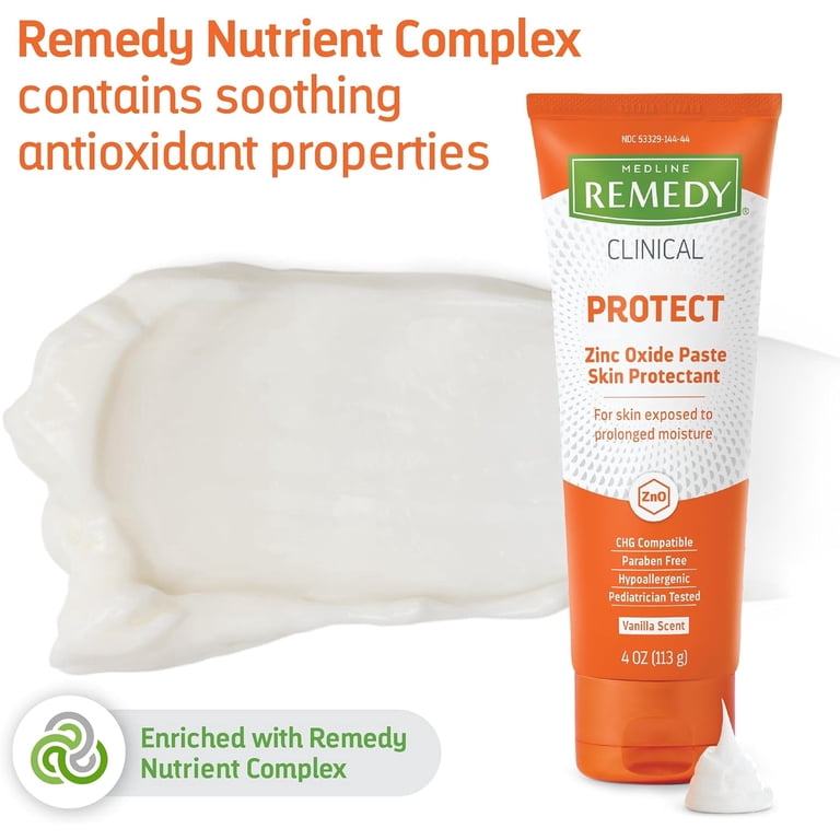 Medline Remedy Clinical Zinc Oxide Paste Skin Protectant (4 oz