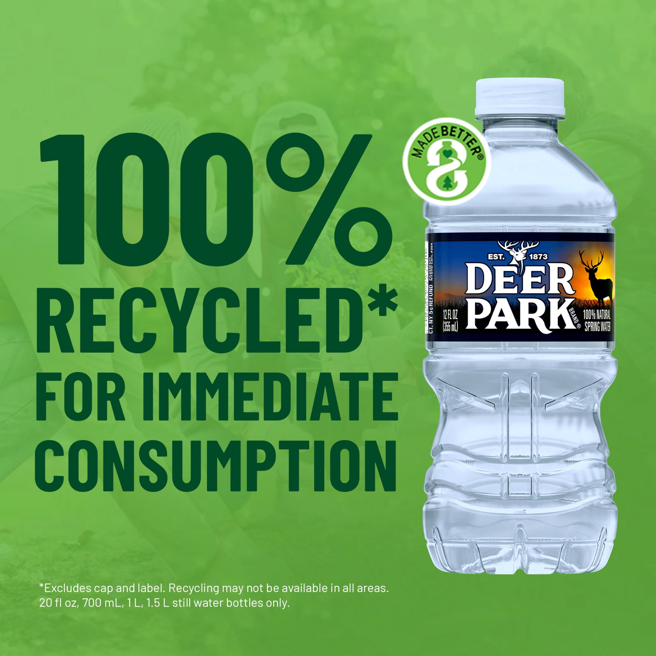 Deer Park Spring Water, 12 fl oz, 12-pack Plastic Bottles