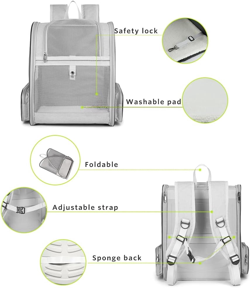 Traveler Bubble Backpack Pet Carrying Case for Cats and Dogs