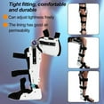 thumbnail image 3 of Adjustable Full Leg Brace for Post-Activity Support, Hinged Knee Ankle Foot Orthosis for Men and Women, Comfortable & Breathable Design, 3 of 7