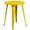 Yellow, variant on Bowery Hill 35.5" Square Metal Dining Table in Black
