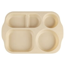 Plates Wheats Children's Meal Plates Student Five Meal Plates Thickened Cafeteria Partition Tableware Multi Lunch Plates