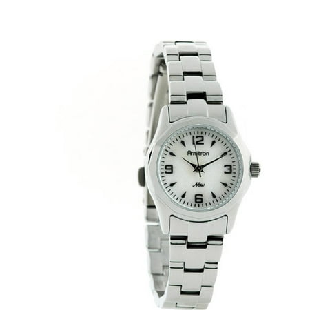 Armitron Women's Silver-Tone Stainless-Steel Dress Watch