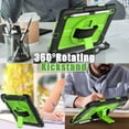 thumbnail image 3 of AVAWO 360° Rotating Case for iPad (A16) 11th Generation 11 Inch 2025 & iPad 10th Generation 10.9" 2022, Shockproof Rugged Protective Cover with Shoulder Strap/Hand Strap - Green, 3 of 8