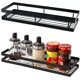 thumbnail image 1 of Kitchen Spice Rack, Set of 2 Wall Mounted Spice Rack, Space Saving Spice Storage Rack, Ideal for Kitchen Storage and Organization, 40*12*5.5cm, Black ZefeiWu 8390605276705, 1 of 1