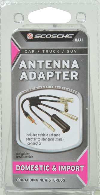 Scosche Uaa3sd Universal Car Antenna Adapter in Black/Silver - image 4 of 4