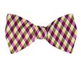 thumbnail image 1 of Men's Yellow and Gold Silk Self Tie Bowtie Tie Yourself Bow Ties, 1 of 2