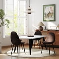 thumbnail image 2 of Homy Casa 63 inch Dining Set for 4, Large Table with Upholstered Chairs, 2 of 10