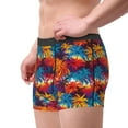 thumbnail image 2 of Susaid Colorful Hawaii Palms Print Men's Mesh Boxer Briefs Cooling Breathable Sports Underwear Wide Waistband Boxer Briefs W/Fly-XX-Large, 2 of 5