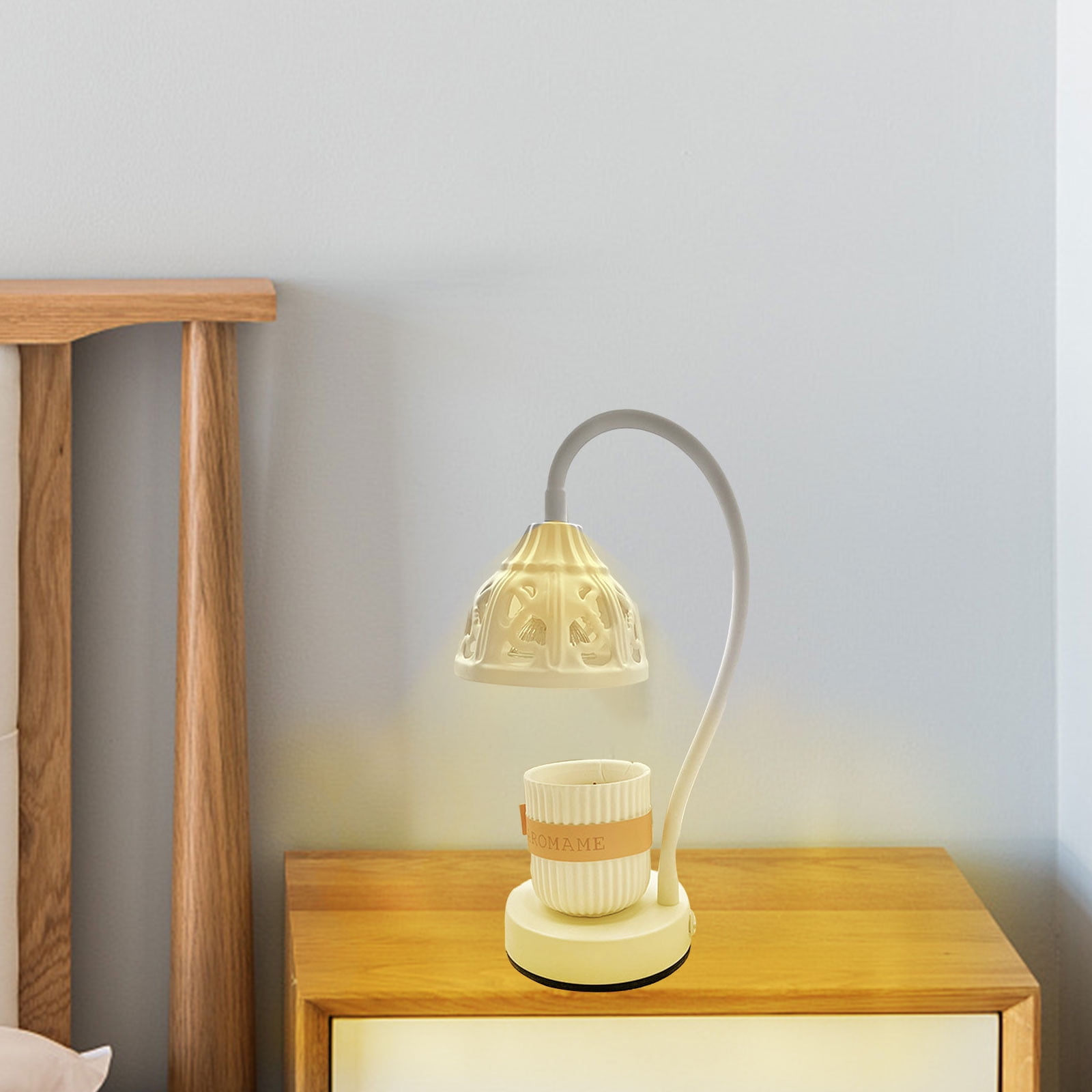 Wovilon Night Light Metal, Candle Lamps, Dimmable Melting Candles, Hot Melting Heat Lamps, Scented Melting Candles, Tabletop Vintage Table Lamps (Candles Not Included)