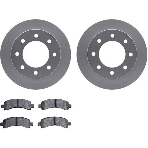 Rear Brake Pad and Rotor Kit - Compatible with 2003 - 2017 Chevy Express 2500 2004 2005 2006 2007 2008 2009 2010 2011 2012 2013 2014 2015 2016