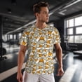 thumbnail image 3 of Wukai Giraffes Head Print Men's Short-Sleeved Mesh T-Shirt,Quick-Dry Short Sleeve Workout T-Shirt-X-Large, 3 of 8