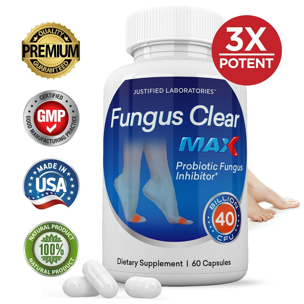 Fungus Clear Max Pills 40 Billion CFU Probiotic Supplement Supports