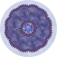 thumbnail image 1 of Ahgly Company Machine Washable Indoor Round Transitional Deep Periwinkle Purple Area Rugs, 8' Round, 1 of 7
