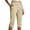 Beige, variant on Aihuaihua Pedal Pushers for Women Summer High Waisted Straight Leg Petite Lightweight Stretch Cropped Trousers Work Golf Capris with Pockets