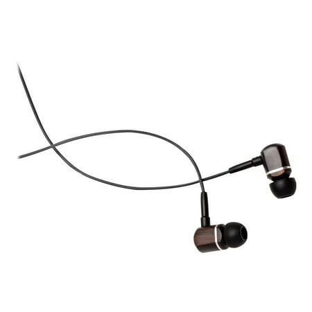 Symphonized MTRX In-Ear Wood Headphones - Earphones with mic - in-ear - wired - 3.5 mm jack - black