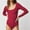 Red, variant on Idoravan Bodysuits for Women Long Sleeve,Fashion and Sexy Women's Zipper Sleeveless Color Jumpsuit Jumpsuit Pants Black S