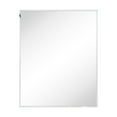 thumbnail image 2 of 24'' x 30'' Chrome Recessed and Surface Mount Bathroom Medicine Cabinet with Mirror Square Cornered Metal Framed Rounded Rectangle Medicine Cabinet Mirror, 2 of 6