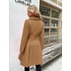thumbnail image 4 of Gabardina GRACE KARIN con solapa y doble botonadura camel para mujer, 4 of 6