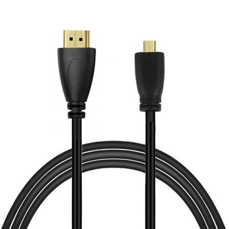 ABLEGRID 6ft Micro HDMI to HDMI 1080P TV AV Video Audio Cable Cord Lead for Atomos Ninja Star Recorder