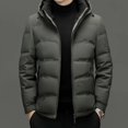 thumbnail image 2 of Abrigos de plumón de seda de leche nuevos de lujo con relleno de pato corto para hombre, ropa de diseñador para hombre, chaquetas acolchadas ligeras, abrigo de invierno frío, 2 of 5