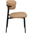 thumbnail image 5 of Meridian Furniture Lupita Tan Vegan Leather Dining Chair (Set of 2), 5 of 12