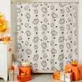 thumbnail image 4 of Shower Curtain 60"W x 72"L Autumn Thanksgiving Pumpkin Linen Texture Fabric Shower Curtains Set with Hooks Water Repellent Bathroom Curtains Machine Washable Bathroom Accessories, 4 of 6