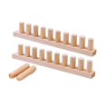thumbnail image 2 of 2 Pcs Weaving Loom Chunky Blanket Loom Knitting Hand Crochet Wooden Frame for Adults DIY Hobby Beginners, 2 of 9