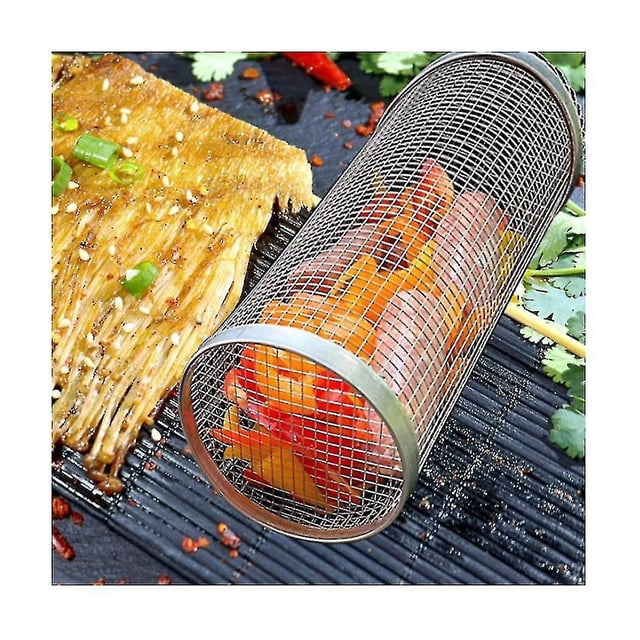 Cesta de barbacoa de acero inoxidable LIUXGMXG para barbacoa al aire libre