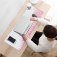 thumbnail image 4 of Streamline Your Work with XXL Desk Pad & Pink Mouse Pad - 31.5x11.8 Inches Desk Mat with 3 Levels for Keyboard, Essential for Home Office Work, 4 of 7